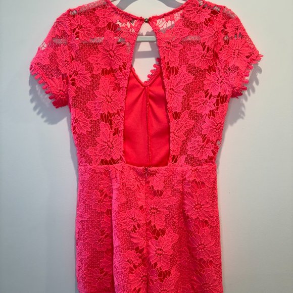 Pink Lace Romper - Picture 2 of 6